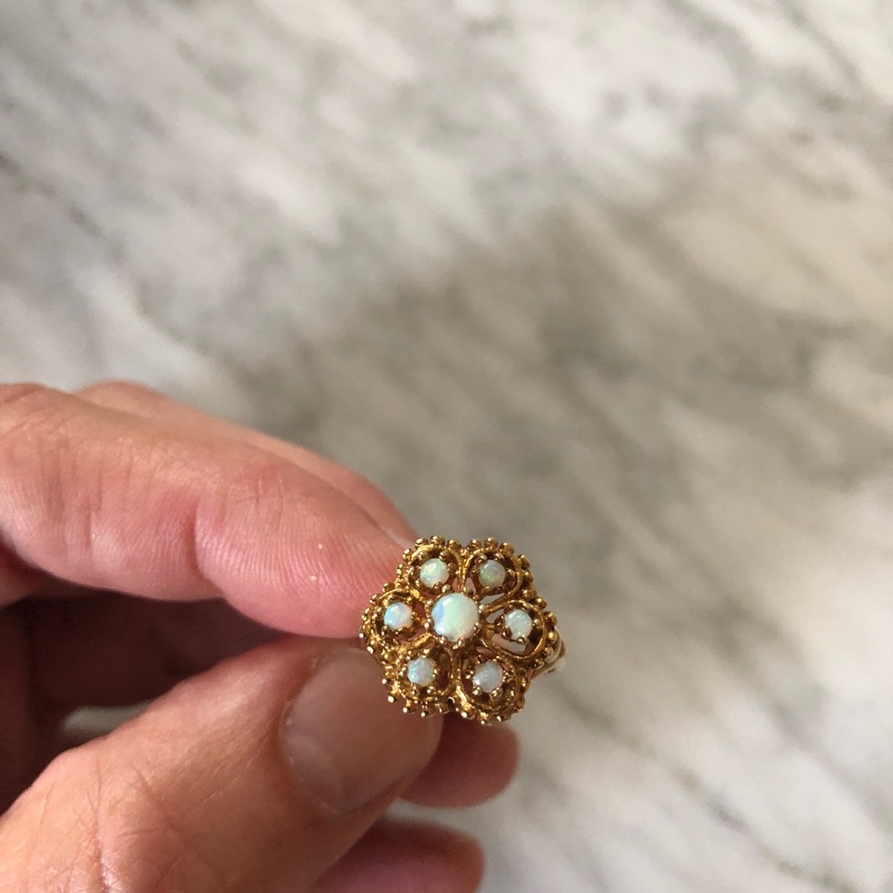 14k Gold SKAL Australian opal - Picture 4 of 8
